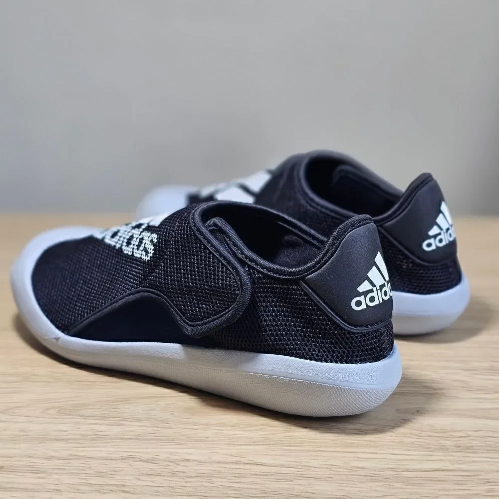 Adidas Altaventure Sport Swim Sandals Water Shoes Oreo Black Grey White 2Y New